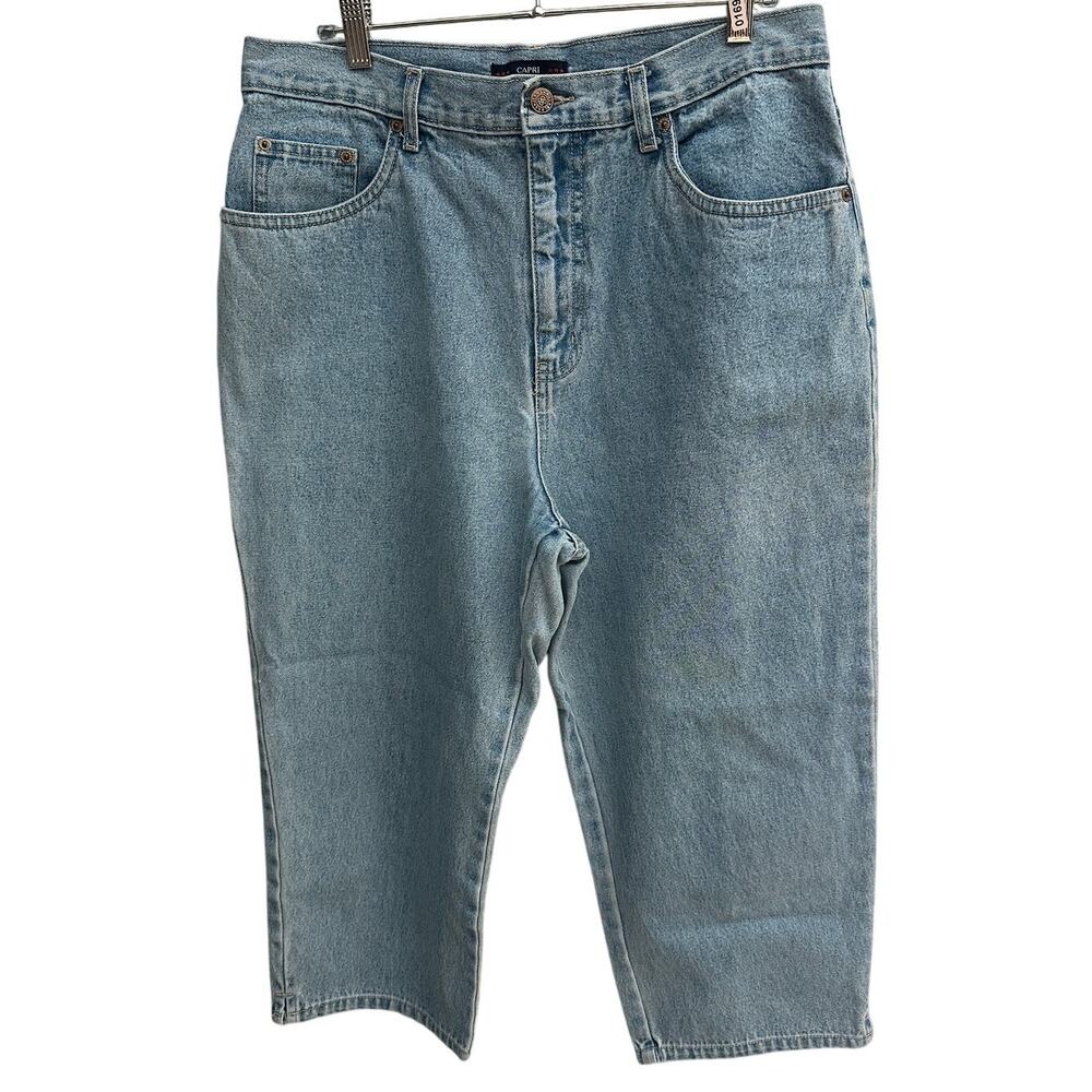 Vintage Bill Blass Jeans - 100% Cotton Denim Capris - Size 10 Vintage Sizing